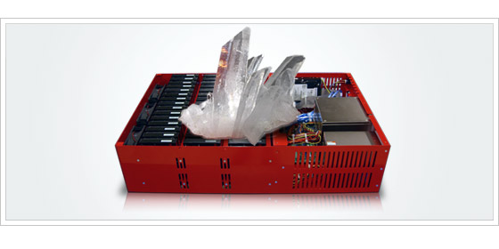 Backblaze Storage Pod with Quartz Crystal