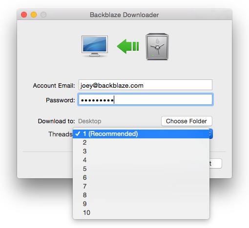 Backblaze Downloader