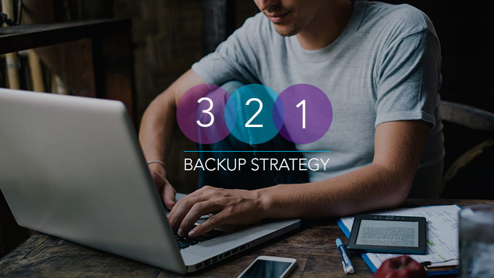 3 2 1 Backup Srategy illustrative yet unimportant image
