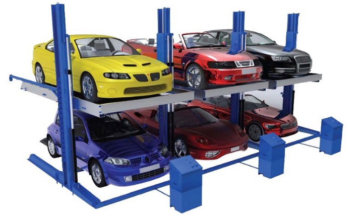 A 3-car car lift.