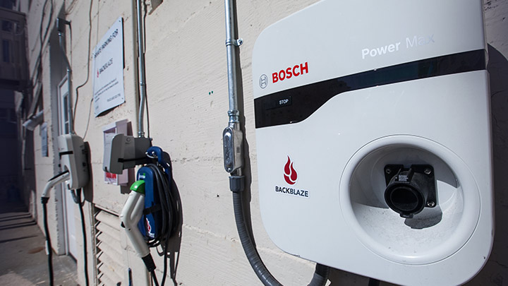 Backblaze electric charger