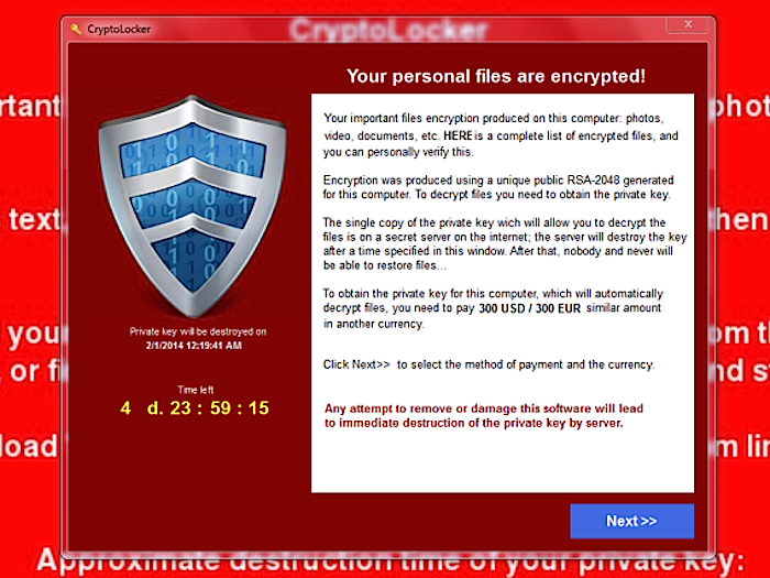 Cryptolocker example