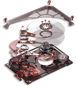 Hard Drive exploded view