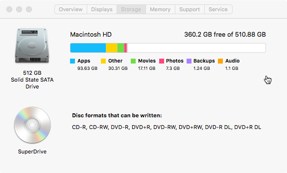 internal hard drive for macbook air