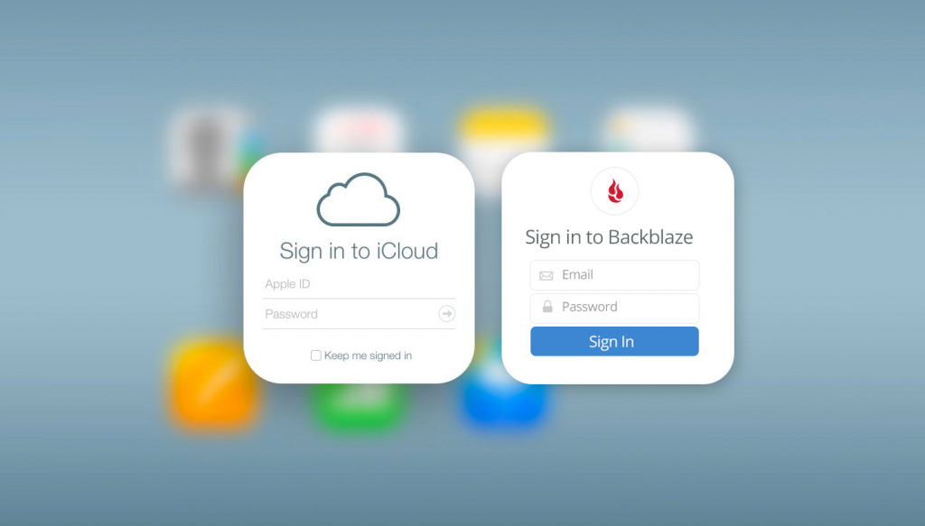 iCloud and Backblaze 