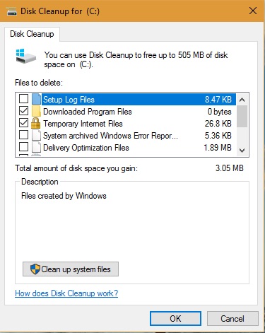 Disk Cleanup