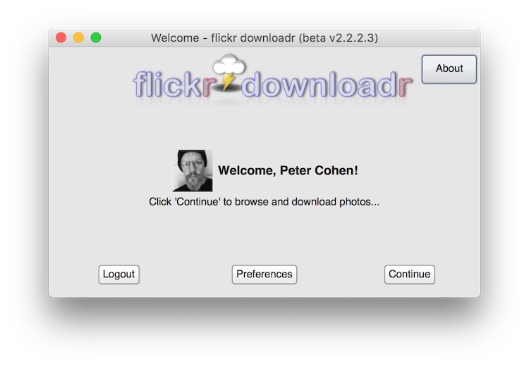 Flickr Downloadr screenshot