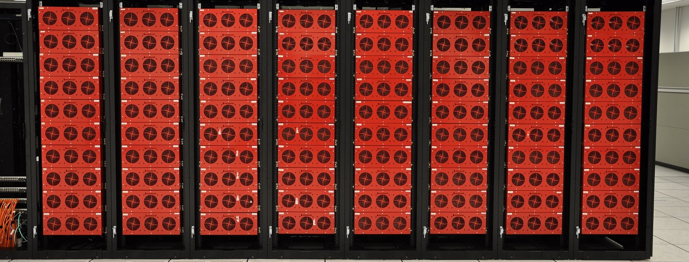 Full cabinets at Backblaze Data Center