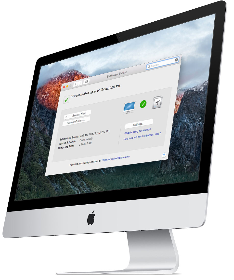 iMac backup screenshot