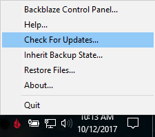 PC backup update
