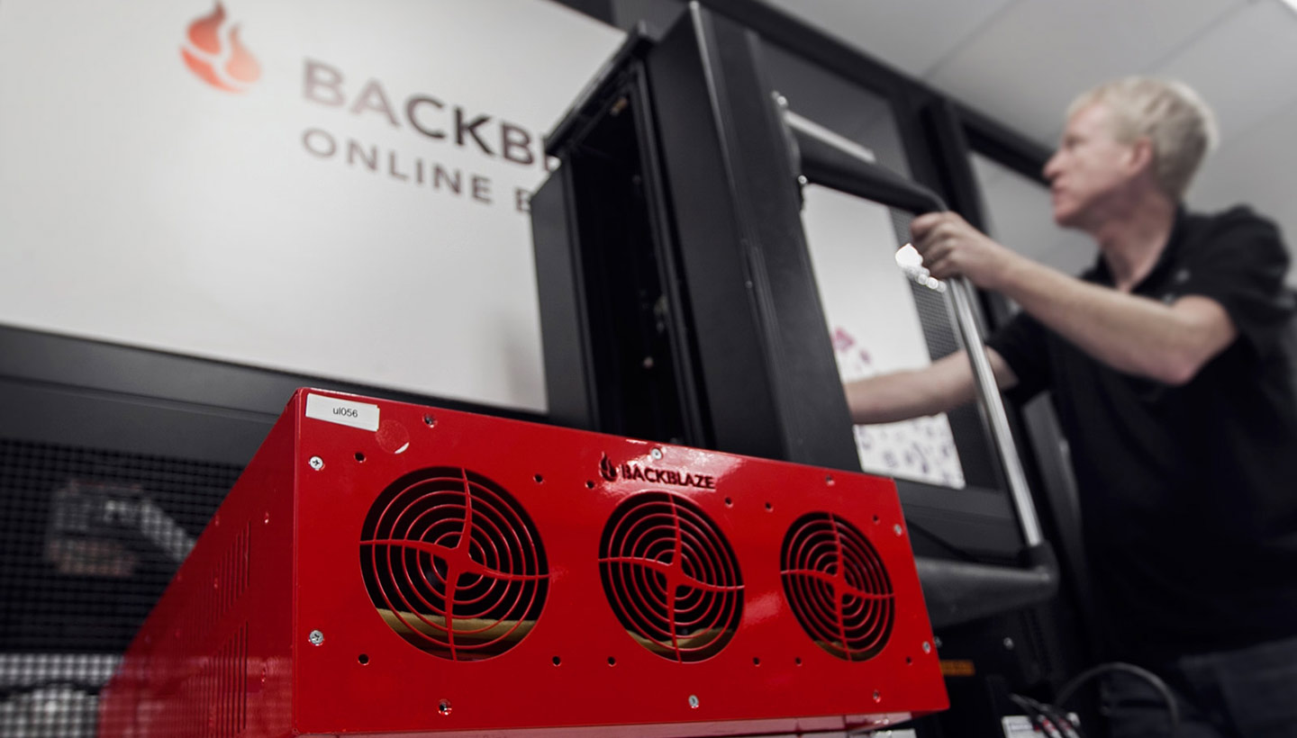 Backblaze storage pod in new data center