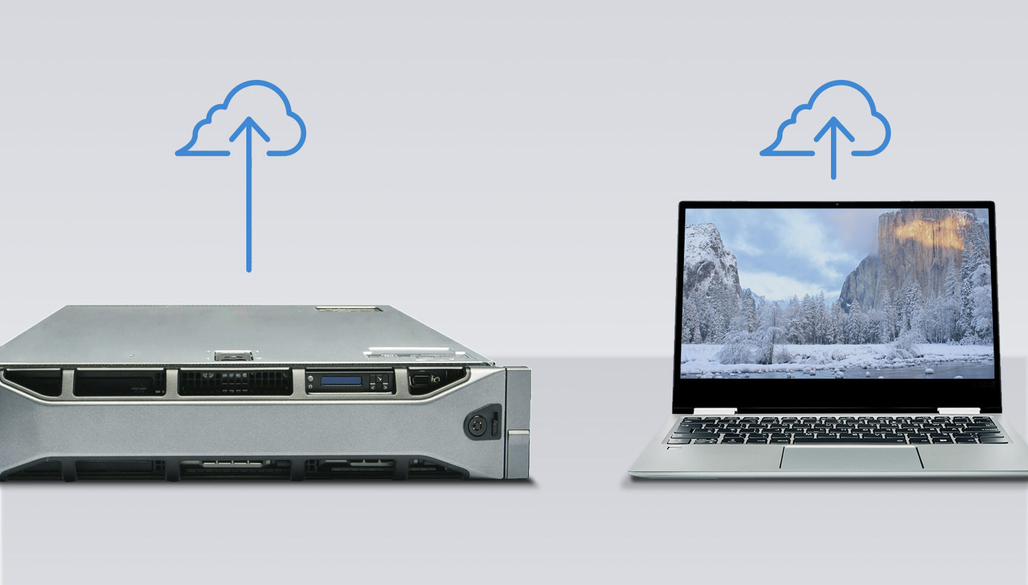 server and computer backup to the cloud
