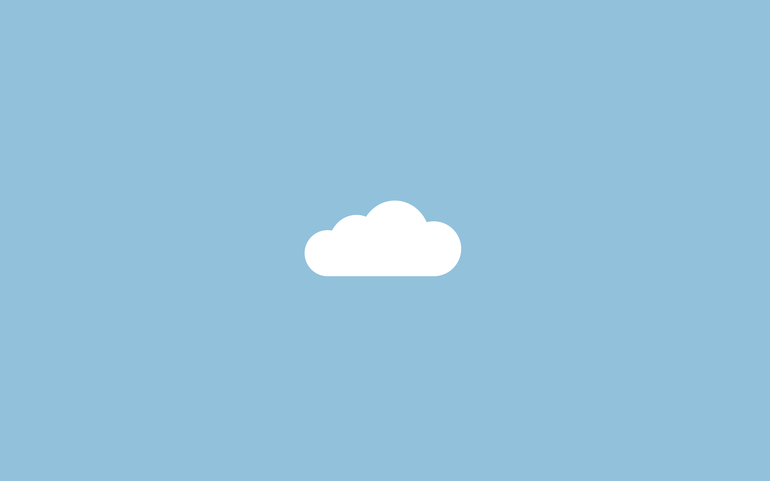 cloud on a blue background