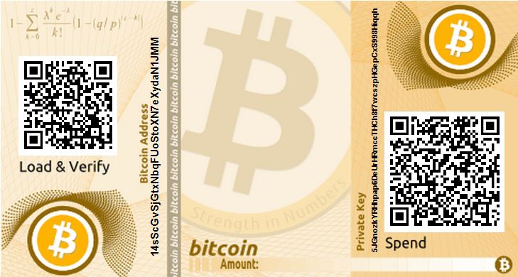 Bitcoin paper wallet