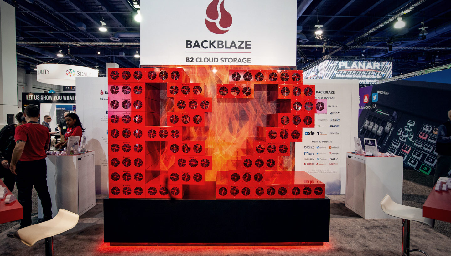 Backblaze B2 Cloud Storage NAB Booth