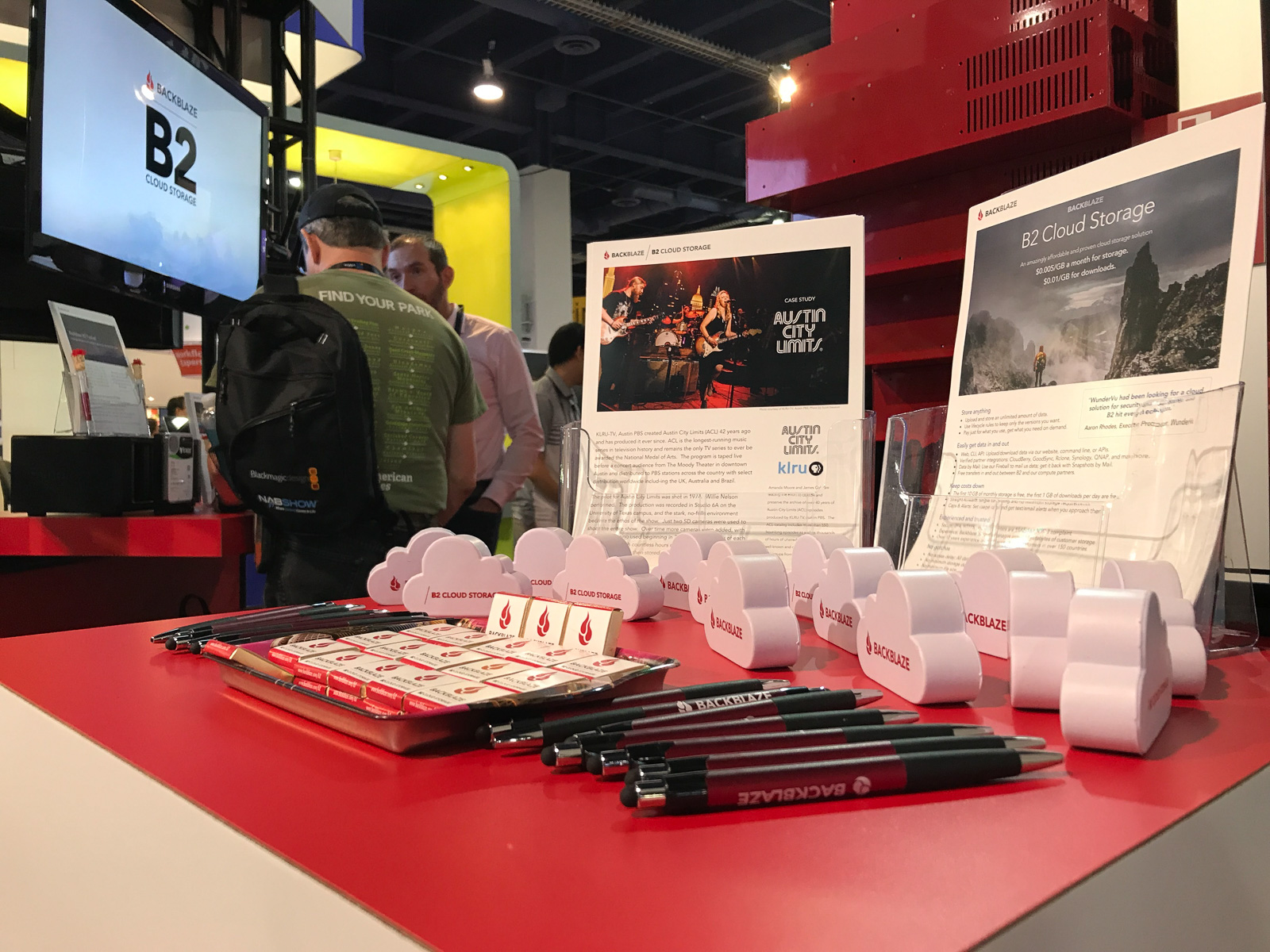 Backblaze Case Studies and Swag at NAB 2018 in Las Vegas