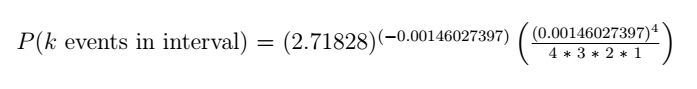 Poisson calculation enumerated