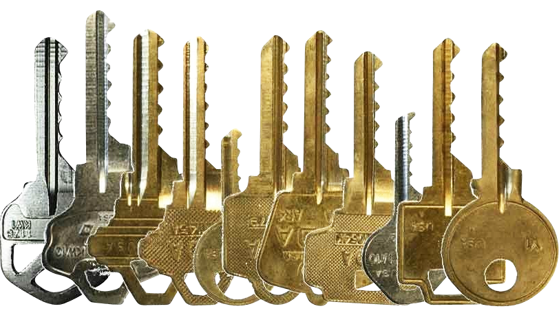 row of keys