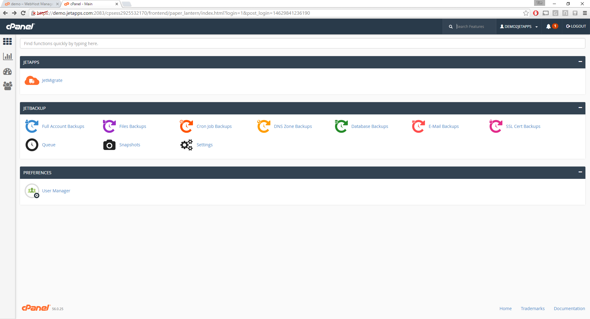 cpanel backup