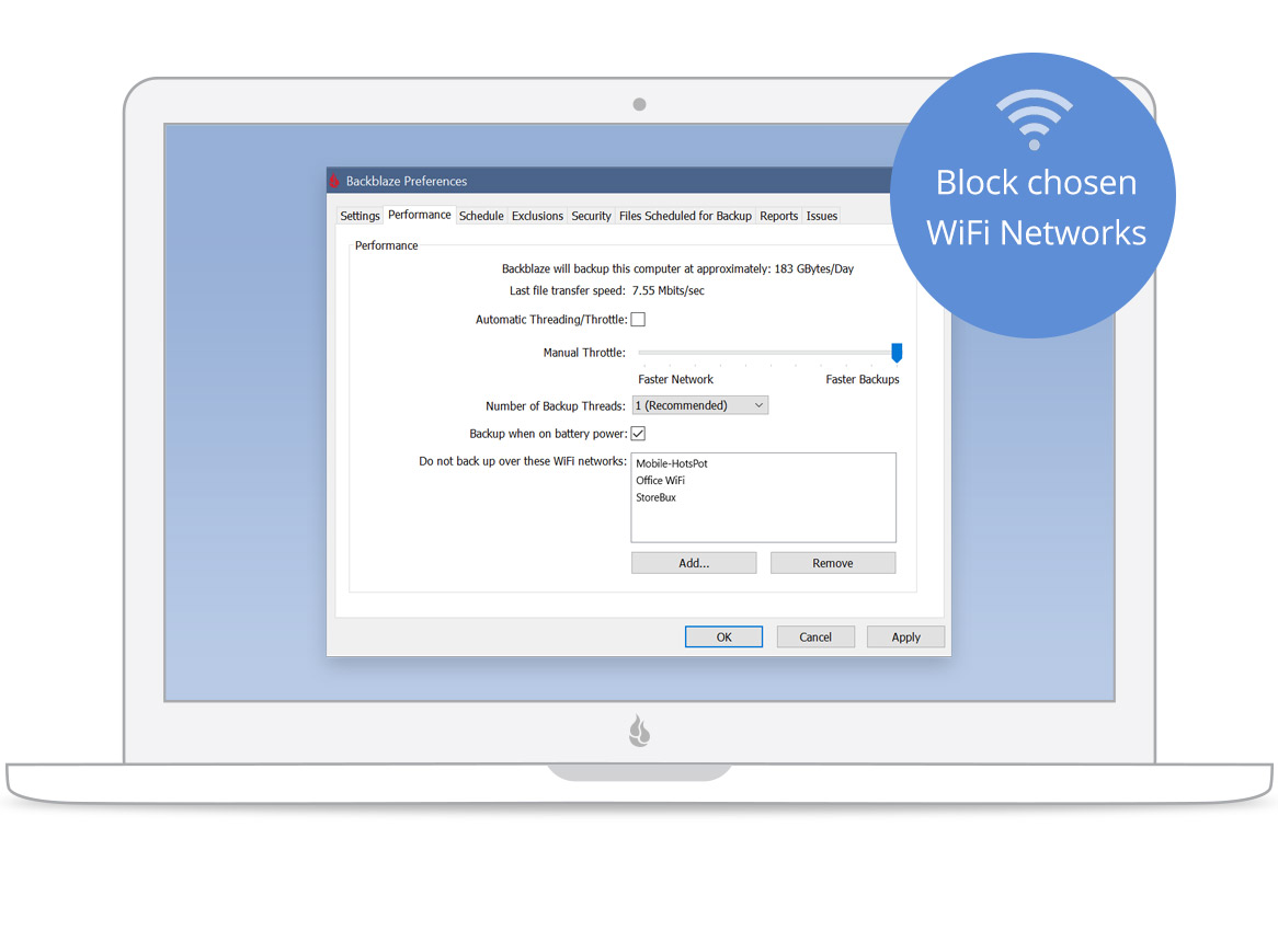 Block chosen WiFi Networks