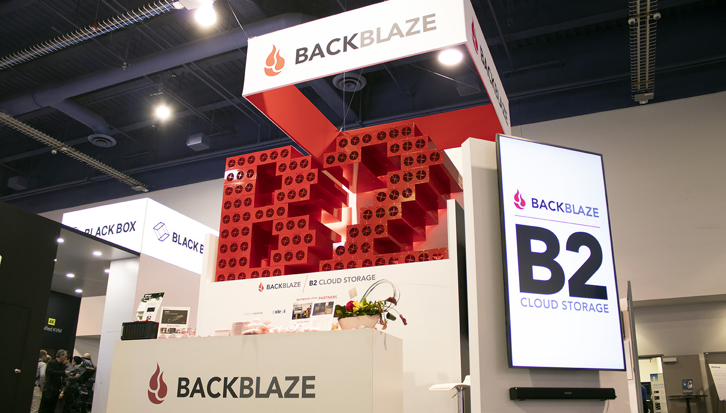 Backblaze at NAB 2019 in Las Vegas