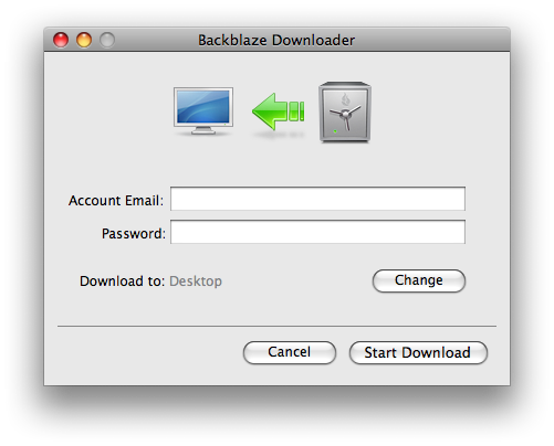 Restore Downloader Password