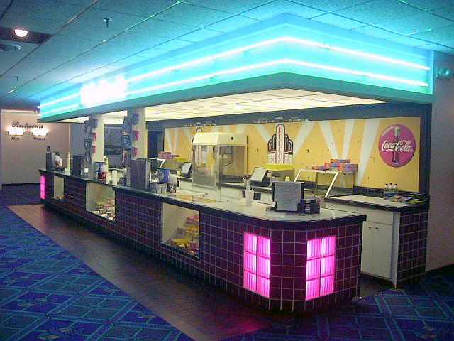 Movie theatre concession stand