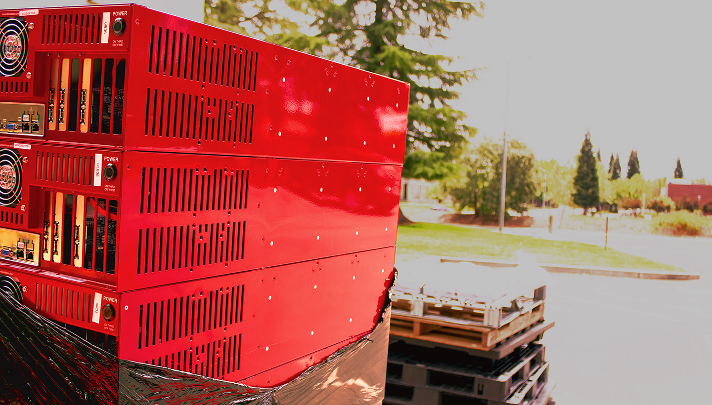 A pallet of Storage Pods