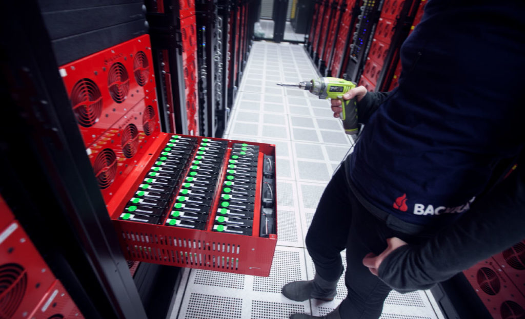 Storage Pod in Backblaze data center