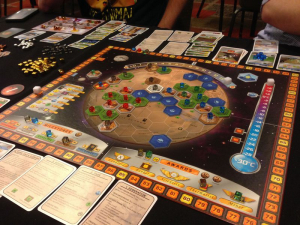 A Terraforming Mars game in progress