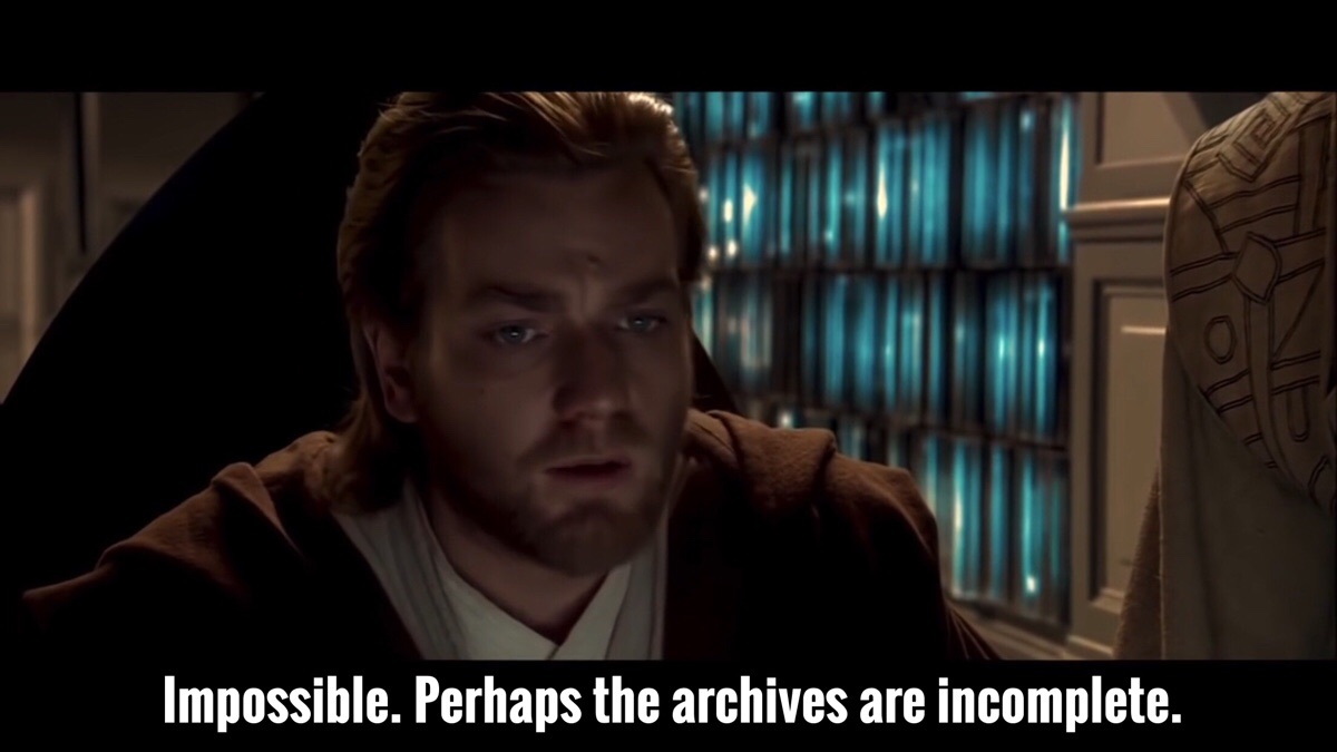 Impossible. Perhaps the archives are incomplete. 