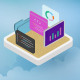 A Sandbox full of App Icons in the Clouds