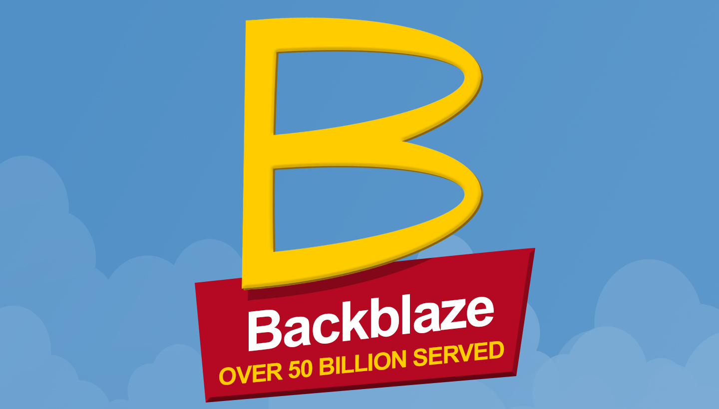 Backblaze Over 50 Billion Served