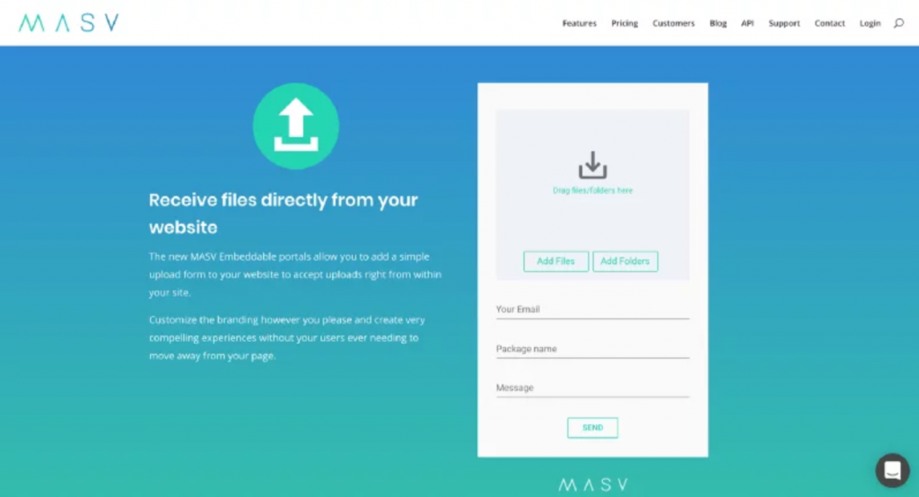 MASV Data Ingestion to the Cloud Share Files with MASV