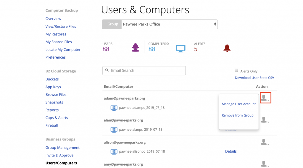 Users and Computers