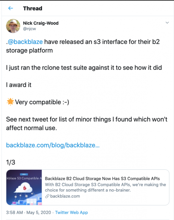 backblaze b2 s3 compatible
