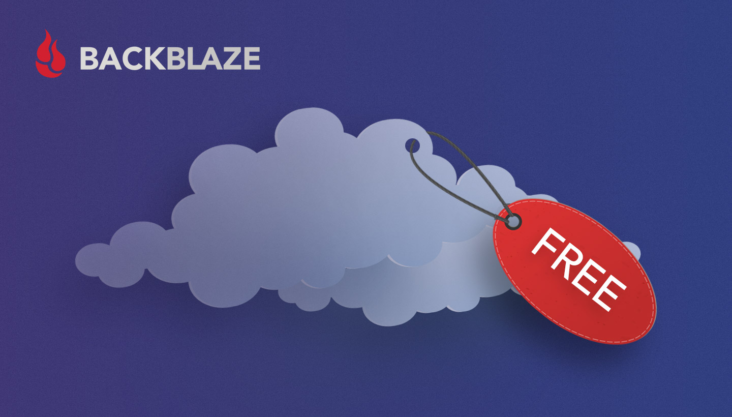Backblaze logo and Free cloud images