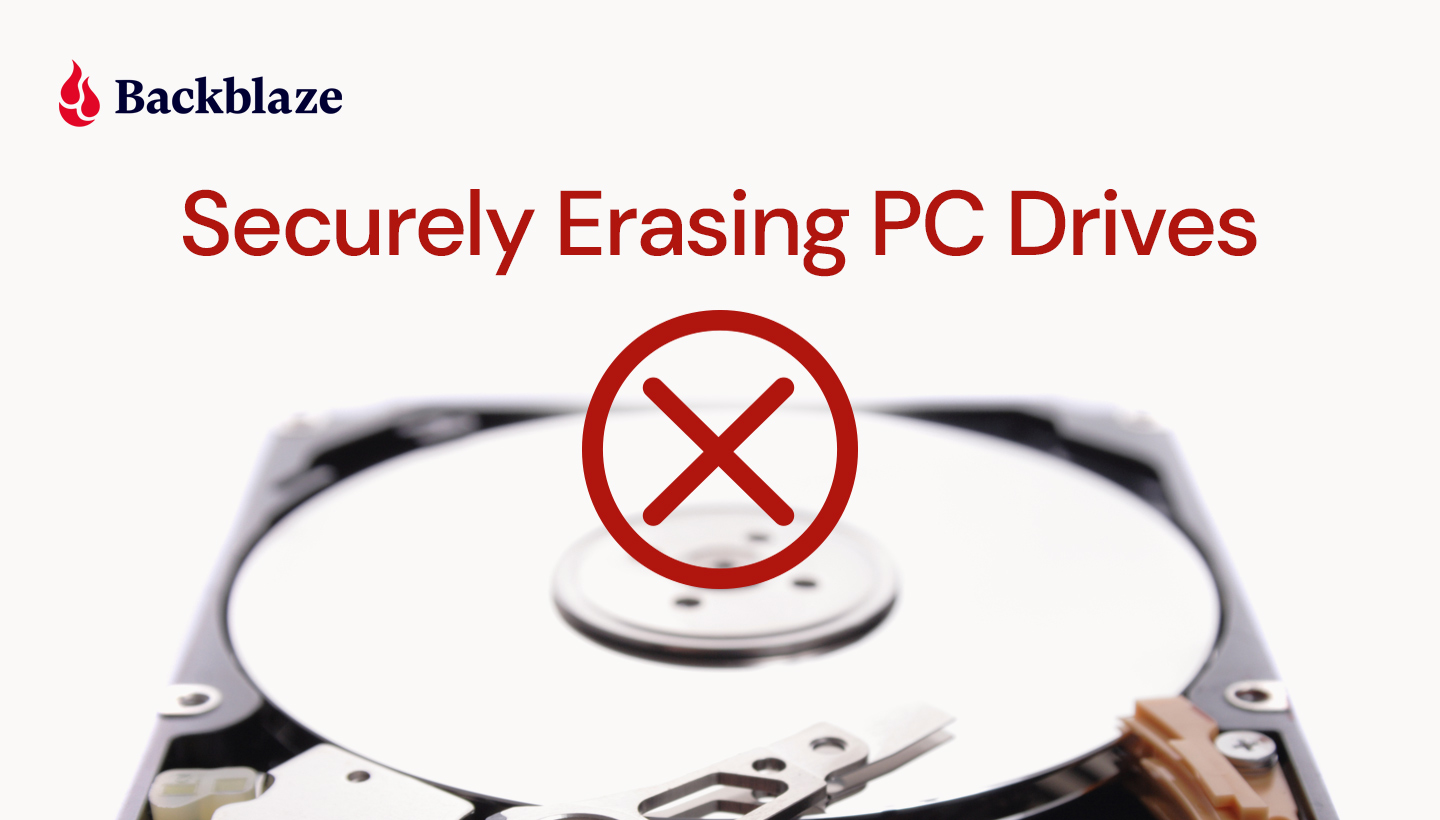 Securely Erasing PC Drive