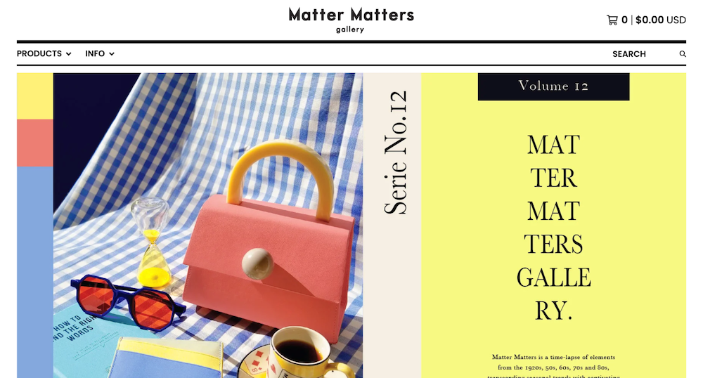 Big Cartel - Matter Matters screenshot