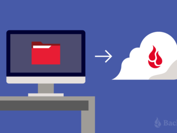 illustration of backing up your computer to the cloud
