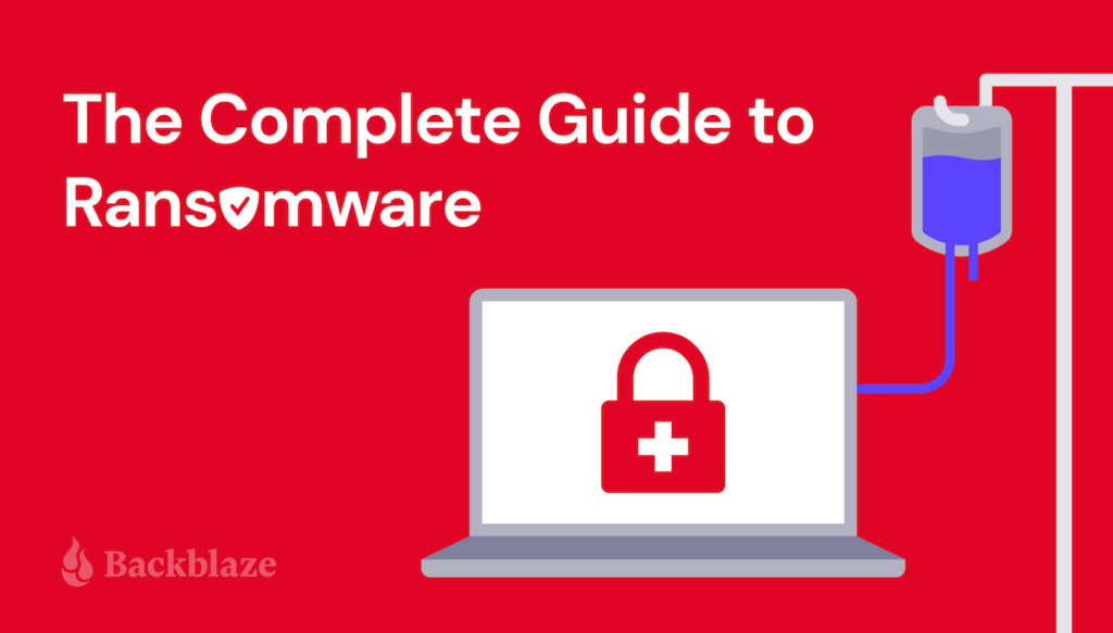 A decorative image with the title "The Complete Guide to Ransomware."
