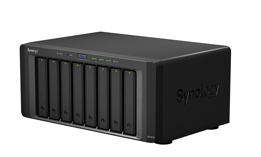 An image of a Synology network attached storage (NAS) device. 