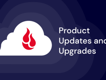 A decorative image showing the Backblaze logo on a cloud. A title reads Product Updates and Upgrades