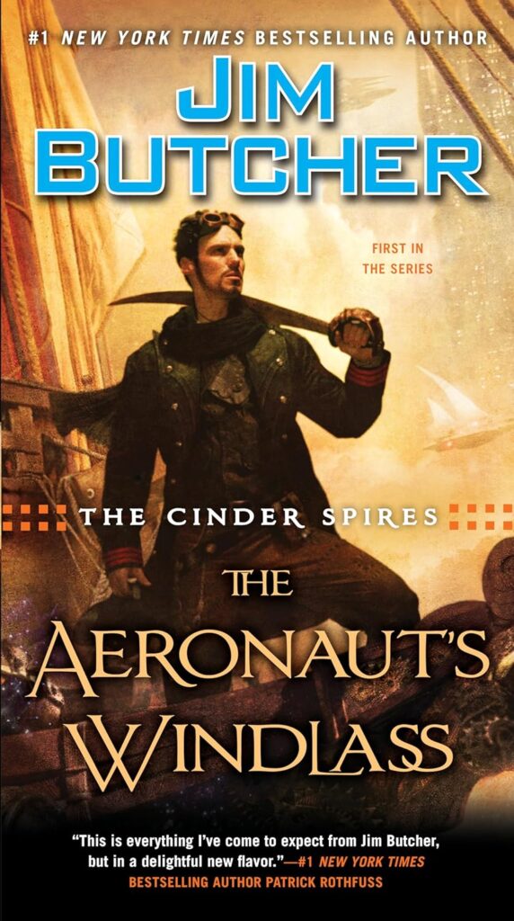 An image of the book cover The Aeronaut's Windlass by Jim Butcher. 