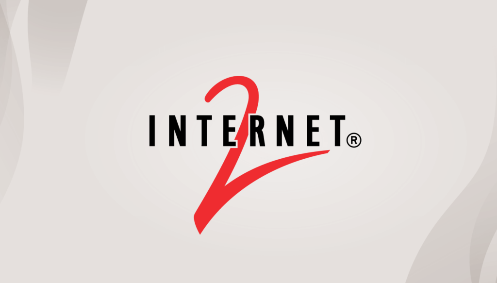 A decorative images showing the Internet2 logo. 