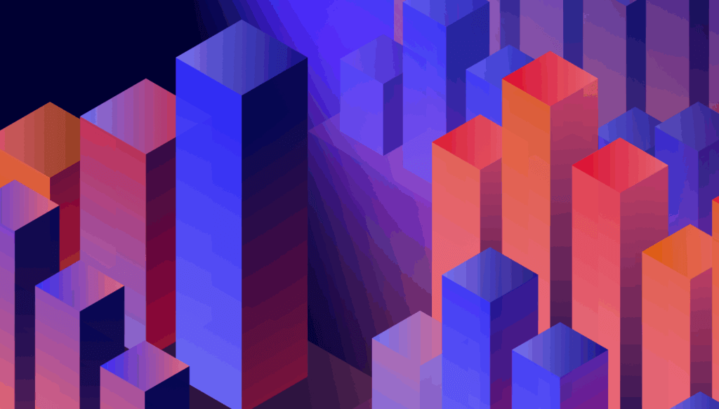 A decorative image showing pillars in multiple sizes.