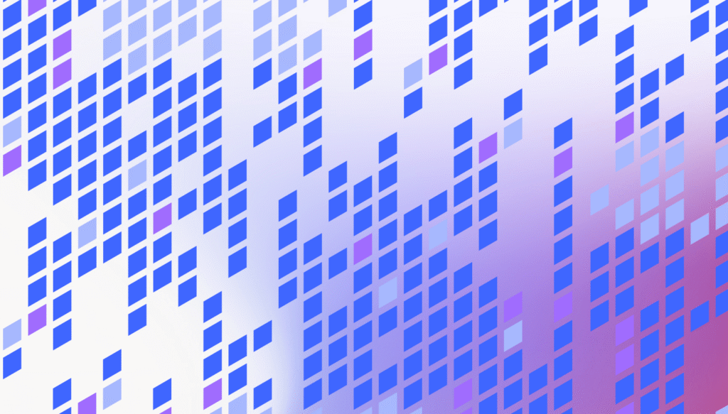 A decorative image showing a pattern of diamonds on a gradient background. 